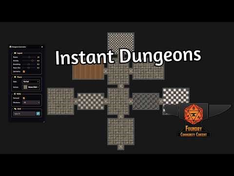 One-Click Dungeon Generator for Foundry VTT