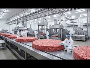 Inside a Burger Patty Factory | From Raw Meat to Perfect Patties