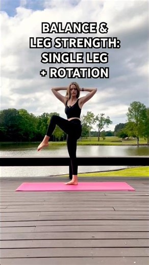 Single Leg Balance Rotation | Core & Balance Exercise