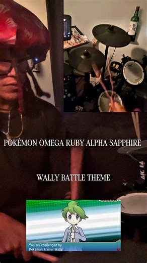 POKÉMON OMEGA RUBY ALPHA SAPPHIRE ⭐️ [WALLY BATTLE THEME][earthtoneking Drum Cover] #pokemon #trend