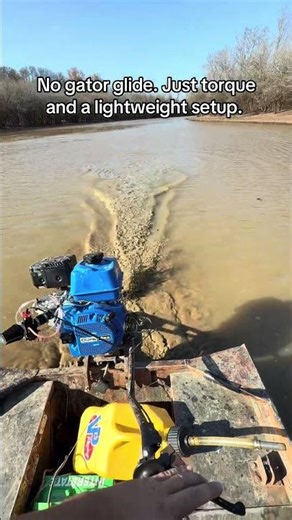 1542 flat bottom Jon boat. Duromax 500 with 34mm Amazon carburetor on a copperhead.