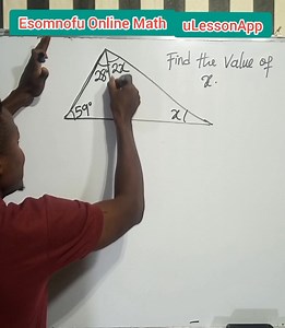 148K views · 8.9K reactions | Triangle Problem.... uLessonApp | Esomnofu Online MATH | Facebook
