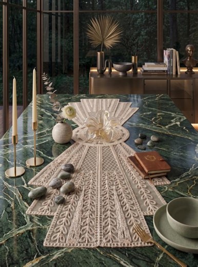 Modern Lace Table Runner Beige Tulle Polyester Embroidered Tablecloth Elegant Coffee Table Decor Gift - Etsy