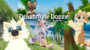Delightfully Doggy VRChat Model