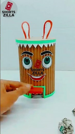 How to make dustbin at home || it really works #cardboard #diy