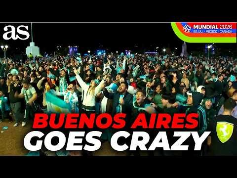 BUENOS AIRES GOES CRAZY! Argentina fans take over the streets after semifinal qualification