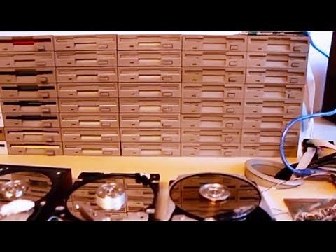 The Floppotron - Star Wars theme on 64 Floppy Drives