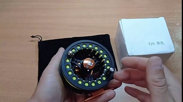 Kylebooker Fly Fishing Reel Large Arbor with Aluminum Body Fly Reel(3/4wt,Black)