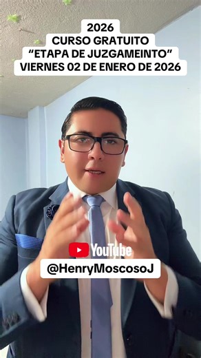 Curso por YouTube @HenryMoscosoJ #cursogratutito #abogados #abogadas #estudiantesdederecho #pasantes