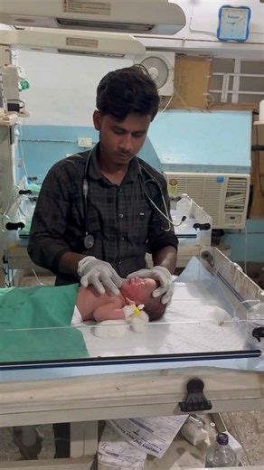 putting ogtu on newborn baby😭😭 #youtubeshorts #nursing #medical #newbornbaby #cutebaby #childbirth