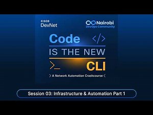 Code is The New CLI | Session 03: Infrastructure & Automation Part 1