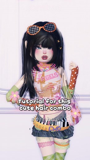 Cute Hair Combo Tutorial for DTI Roblox