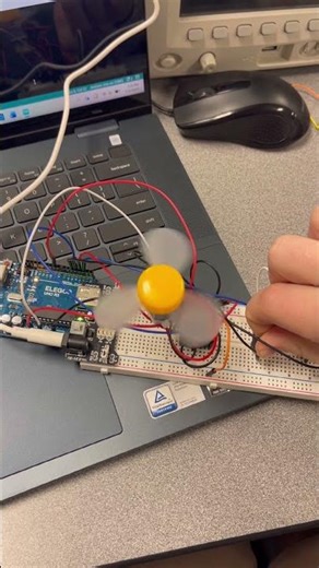 Potentiometer to control fan speed #arduino