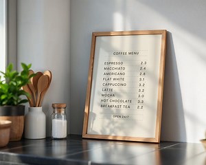 Coffee Menu Board Poster, Neutral Modern Trendy Home & Kitchen Decor, Coffee Shop Price Wall Art, Digital Download - Etsy Canada