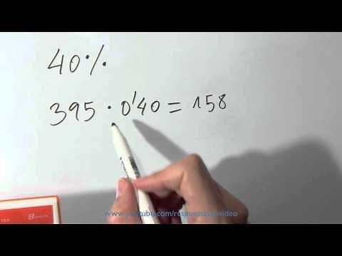 Cómo calcular el 40 por ciento - Sacar Porcentajes de un número o cantidad