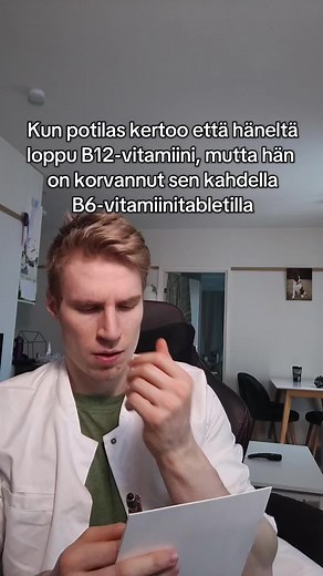 B12-vitamiinin tarve ja huumori lääkärikäynnillä