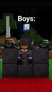 Boys vs girls minecraft #cool#edit