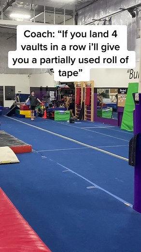 It was actually 5 but I don’t have one of the videos. anyways this is my proudest accomplishment i lowk needed the tape. #gymnastics #mensgymnastics #vault #ineedmoretape