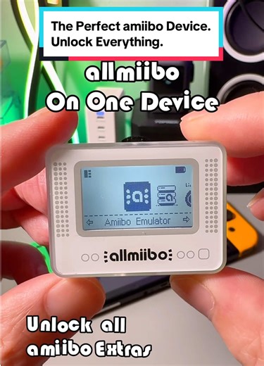 The Perfect amiibo Device. Works just like a real amiibo. Works on the Switch, Wii U & NDS. Get access to all of them. #amiibo #nintendoswitch #switchgames #nds #tiktokmademebuyit