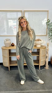 The most soft, cozy, loungewear set you’ll ever own 🥰 comment UNWIND for links #cozystyle #comfyoutfit #loungewear #loungewearset #ootd #womensclothing #womensfashion | Sand Charcoal