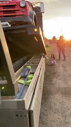 #towtruck #freightlinerm2 #tow #sunset #oregon #rollbed #fatherdaughter @towtruckstories