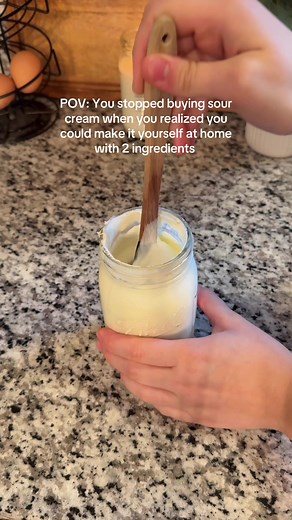 Homemade Sour Cream Recipe with Simple Ingredients