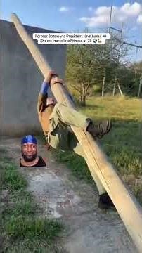 Former President Ian Khama 🇧🇼 goes viral for his fitness at 73 🌍💪🏿✨ #africa #botswana