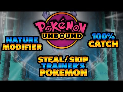 Pokemon Unbound Cheat Codes |(Part 4)| Nature Modifier | 100% Catch Rate | Steal Pokemon|Skip Battle