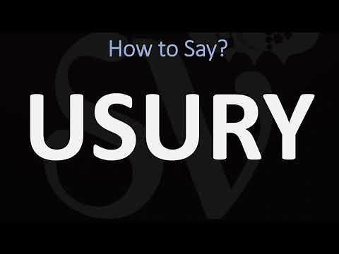 How to Pronounce Usury? (CORRECTLY) $$