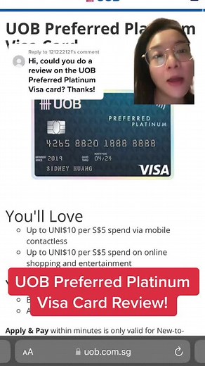 UOB Preferred Platinum Visa Card Review
