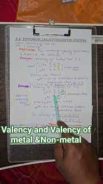 Valency and Valency of Metal and Non-Metal ||Class -IX ||