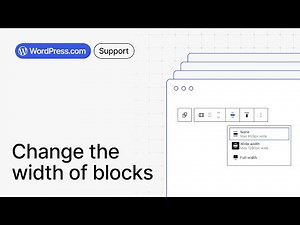 Adjusting block width in WordPress