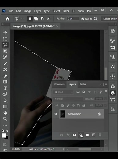 Create Spotlight Effect in Photoshop in 30 Seconds | #Shorts