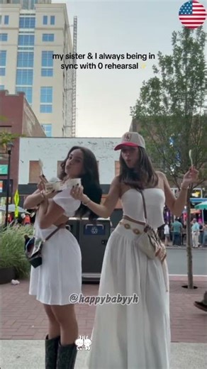 Synchronizing matrix #cute #funny #prank #sister #happy