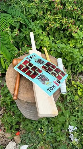 Sticker On Cricket Bat | SS DEVIL | Sticker Apply to Bat at Home 🤩 #shorts