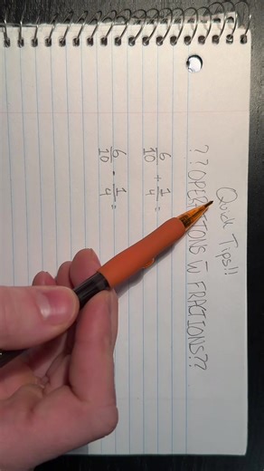 Addition and Subraction with Fraction today! #mathtips #school #smart