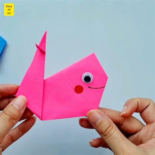 Cute paper Dolphin | Dolphin | Easy Paper Crafts | Kids Craft | Origami | Shorts | Diary Of Art