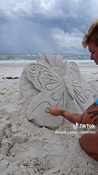 Beach Proposal: Sand Castle Engagement