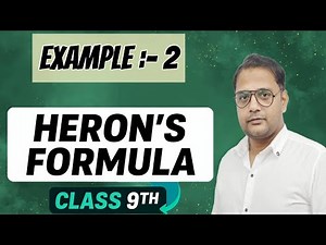 Example 2 | ch 10 class 9 | heron's formula