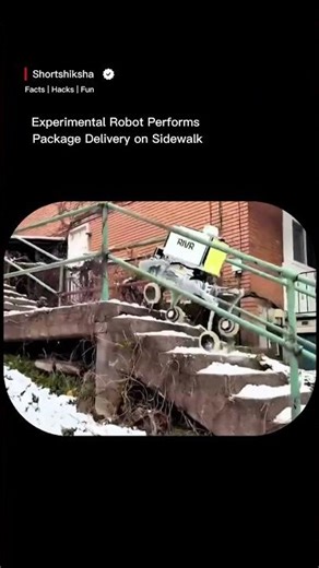 This delivery robot doesn’t use wheels… it walks. 🤖🐾