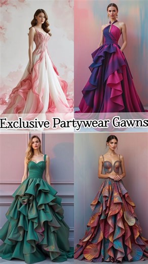 Step into the party with exclusivity! Stunning designer partywear gowns that make a statement #gawns
