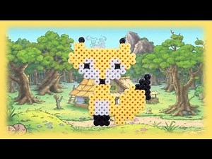 TUTORIAL Hama Beads Pyssla Perler Beads How to Make a fox