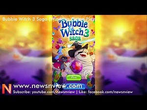 Bubble Witch Saga Game Play | Microsoft Windows 10 Games | Bubble Saga Game