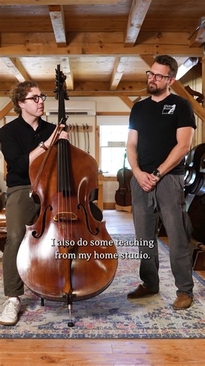 When it comes to bow work…Gary knows his limits. Enter Alex Svensen, a true orchestral pro. He's the principal bassist of the Norwalk Symphony, assistant principal bassist in the Springfield Symphony, and a section bassist in Hartford and Vermont symphonies. He also teaches from his Madison, CT studio and conducts a youth orchestra. And now Alex he's helping the Upton Bass community, giving you a taste of what the basses in our shop sound like under his bow, with some classic bass repertoire Gar