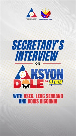 25K views · 66 reactions | 퐏퐀퐍퐎퐎퐑퐈퐍: Kalihim Bienvenido E. Laguesma, ipinaliwanag ang DOLE Livelihood Program na nagbibigay ng tulong sa mga indibidwal at asosasyon sa pamamagitan ng mga kagamitan o materyales para sa kabuhayan. 푆푒푐푟푒푡푎푟푦'푠 퐼푛푡푒푟푣푖푒푤 퐴푘푠푦표푛 퐷푂퐿퐸 푠푎 퐷푍푀푀 30 퐴푢푔푢푠푡 2025 #BagongPilipinas #SerbisyongDOLE | Department of Labor and Employment - DOLE | Facebook