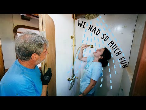 Our complete rebuilt WOODEN SAILBOAT now has running water (DIY restoration) — Sailing Yabá 167