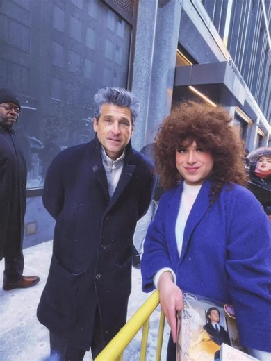📸 Patrick Dempsey with a fan on Wednesday (28/01) in New York City. • • • #patrickdempsey