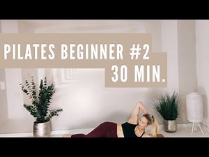 Pilates Beginner #2: 30 min. gentle Pilates for beginners, home workout, German