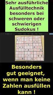 In-depth solving technique for hard Sudokus