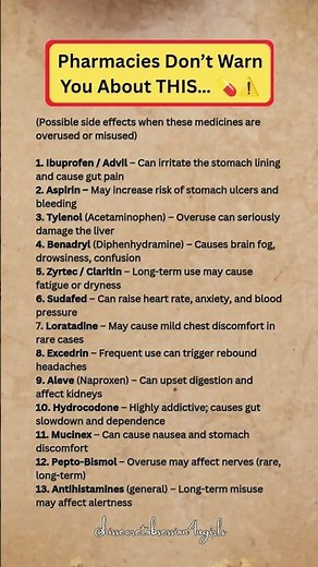 💊 Pharmacies Don’t Want You to Know These Shocking Side Effects! ⚠️ #shorts